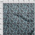 thumbnail image 3 of oneOone Tissu Polyester Spandex Vert Sarcelle Tissu Floral pour Robe Tissu Imprimé Tissu au Mètre 56 Pouces de Large, 3 of 4