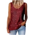 thumbnail image 1 of Plebaso Débardeurs à Paillettes Sans Manches pour Femmes, Mode Fête Clubwear, 1 of 6