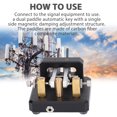 thumbnail image 3 of Double Paddle Morse Code Key, Portable Morse Code Double Paddle Auto Electric Key CW Morse Practice Key For Training, 3 of 8