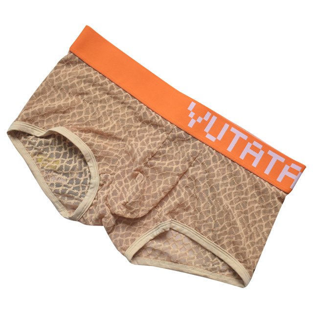 XZNGL Men Breathable Quick Drying Trousers Flat Pants Patchwork Sexy Square Pants Knicker