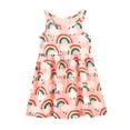 thumbnail image 1 of Robes pour Filles Tout-Petits Enfants Filles Été Sans Manches à Imprimés Floraux Robe Décontractée de Danse Fête Robes Robe Enfant Fille Multicolore 8 Ans-9 Ans, 1 of 2