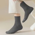 thumbnail image 4 of RKSTN Mens Socks 5PC Winter Solid Color Comfortable Breathable Knitted Cotton Socks Soft Breathable Mens Socks, 4 of 5