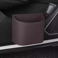 thumbnail image 1 of Leather Car Door Cup Holders Hanging Leather Car Trash Bin Storage Box Multifunctional Car Door Side Storage Box, 1 of 3