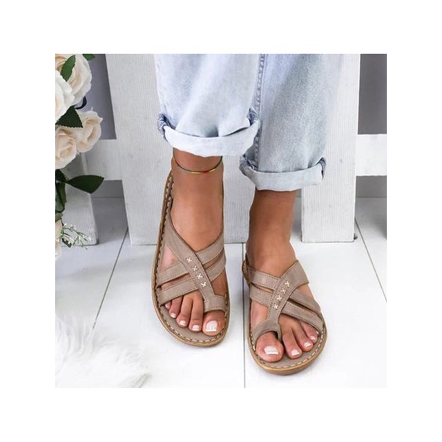 Woobling Women's Wedges Solid Color Slippers Backless Slides Non Slip Shoes Women Soft Open Toe taupe 8