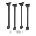 thumbnail image 4 of Tnarru 4Pcs Folding Table Legs Black Carbon Steel Multipurpose Bed Laptop Desk Feet 40cm, 4 of 8