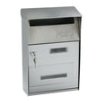 thumbnail image 2 of Rongfmy Heavy Duty Wall Mount Mailboxes - Vintage Decoratieve Zinklegering Letter Box -, 2 of 8