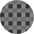thumbnail image 1 of Ahgly Company Tapis Rond Lavable en Machine Intérieur Transitionnel Gris Canon, 6 Pieds Rond, 1 of 7