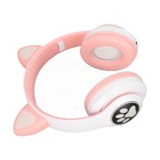 Headset LXB39C Kids Headphone  5.0 Foldable  Glowing Music Cat Ear Headphone for Kids