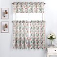 thumbnail image 1 of Interior Trends 3 Piece Kitchen Window Curtain Panel Tiers and Valance Set (36"" Tiers Set Vegetable Jars), 1 of 1