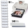 thumbnail image 2 of 5 Pack Canon RP-108/RP108 Color Ink Paper Set (10 Ink Toners/540 Paper Sheets), 2 of 4