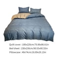 thumbnail image 3 of UsRHHA 4 Piece Bedding Set Fresh Color Washed, Comfortable Soft for 70.86 Inch Bed Dormitory, Bed Sheet Set, 3 of 6