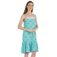 thumbnail image 2 of Bimba Nuisette en Rayonne Imprimée pour Femmes, Robe de Nuit à Bretelles Spaghetti, Nuisette Aguichant, 2 of 7