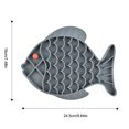 thumbnail image 3 of Pet Lick Pad Paw Fish Anti-choking Kitten Distraction Mat Puppy Slow Feeder Pad, 3 of 10