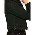 thumbnail image 5 of INSPIRE CHIC Veste Moto Courte en Faux Suède pour Femme à Col Rabattu, 5 of 5