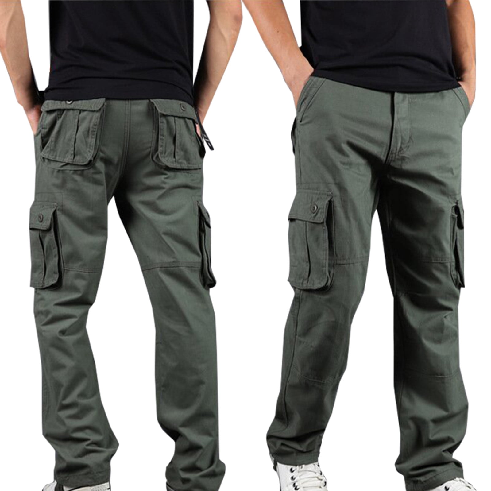 TopLLC Pantalon Cargo pour Homme en Ripstop, Pantalon Tactique Léger EDC de Randonnée et de Travail, Pantalon Cargo d'Extérieur avec Multiples Poches