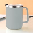 thumbnail image 2 of Tasse à Café de Voyage, Gobelet à Café Portable Réutilisable, Tasse Bouteille Isolée sous Vide, Tasse à Café Isolée avec Poignée et Couvercle, Tasse à Café Thermique sous Vide à Double Paroi en Acier Inoxydable, Tasse à Café de Voyage, 2 of 9