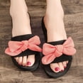 thumbnail image 3 of Womens Wedge Sandals Slide Platform Bow Open Toe Soft Sole Non Slip Lightweight Comfortable Breathable Summer Beach Sandals Orange, 3 of 6
