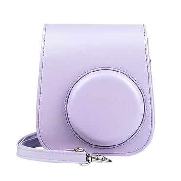 Leutsin Instant Camera Case For Instax Mini 11 Leather Bag Solid Color Protective Case