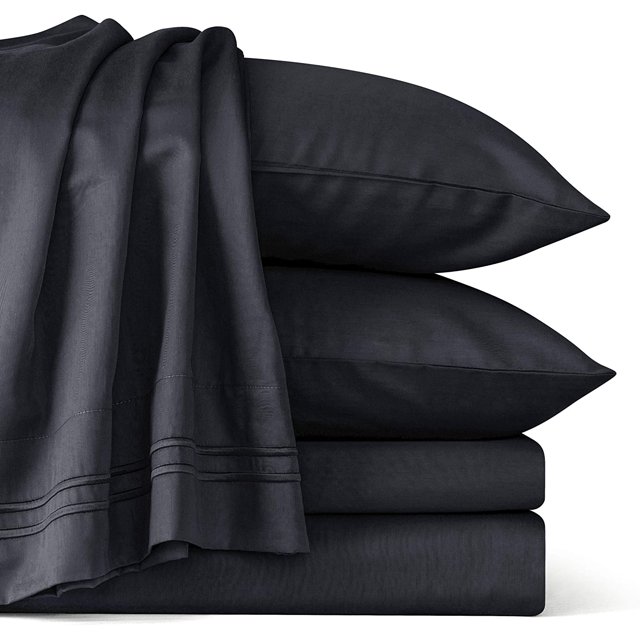 Subrtex Ensemble de Draps Doux en Coton et Tencel, 1600 Fils, Résistant aux Plis