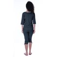 thumbnail image 2 of Moomaya Ensemble de Nuit Uni pour Femmes avec Capri en Coton, 2 Pcs de Chemises de Nuit, 2 of 5