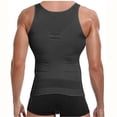 thumbnail image 4 of Pisexur Male Shaper Tank Slim Underwaist For Men Body Shaper Compression Shirt, 4 of 6