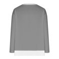 thumbnail image 5 of Timegard Hauts pour Femmes à Épaules Tombantes, Col Ras du Cou, Chandail Ample, Hauts d'Automne Décontractés à Manches Longues, Blouse Confortable, 5 of 5