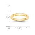 thumbnail image 2 of Ladies 10K Yellow Gold 3mm Polished Wedding Band Ring, 2 of 4