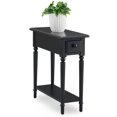 thumbnail image 1 of Bowery Hill End Table with Shelf in Swan Black, 1 of 5