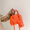 thumbnail image 4 of Pisexur Ladies Fashion Color Leather Versatile Handbag Double Zipper Messenger Bag on Clearance, 4 of 9