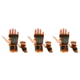 thumbnail image 2 of maskred 2pack/lot Stay Comfortable And Secure With Durable Weight Lifting Gloves Orange L 3Set, 2 of 6