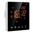 thumbnail image 1 of Thermostat, Accurate Temperature Temperature Controller AC230V  For Home For Bedroom For Living Room White Background Orange Button,White Background White Button,Orange Background, 1 of 8
