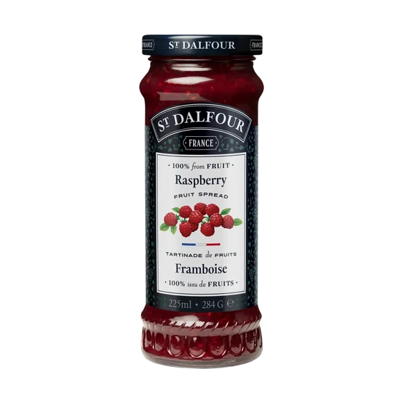 Tartinade aux framboises rouges St. Dalfour