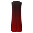 thumbnail image 5 of RKSTN Robes d'Été pour Femmes 2023 Mode Couleur Dégradée Sans Manches Longueur Genou Jupes Col Rond Imprimé Robe Décontractée Ample, 5 of 5