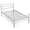 Silver, variant on Costway Twin Metal Bed Frame Mattress Foundation No Box Spring Needed