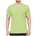 thumbnail image 1 of Dagugfen Tops for Men Summer Short Sleeve Round Neck Lightweight Casual Basic Tee Shirts Solid Color, 1 of 6