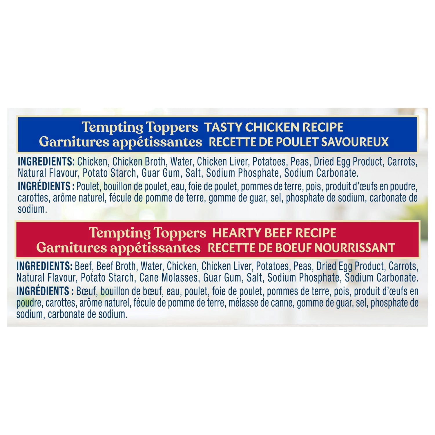 Blue Buffalo Tempting Toppers Assortiment de Nourriture Humide Naturelle pour Chiens, Poulet et Bœuf