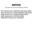 thumbnail image 2 of CMX Front Disc Brake Rotors and Ceramic Pads Kit for Car Honda Civic K8C-100311, 2 of 11