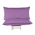 thumbnail image 1 of Vargottam Indoor/Outdoor Polyester Fabric Lumbar Pillow With Insert, All-Weather Waterproof Decorative Throw Pillow for Patio Furniture-Set of 2 - Lavender, 1 of 7