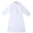 thumbnail image 2 of Kcodviy Thobe Arabe Thobe Musulman Barboteuse pour Bébé Shorts Longs Garçons Kaftan à Manches Longues Robe Ras du Cou Robe Nationale Garçons Adolescents Ensemble de Robe Brodée à Manches Longues Vêtements pour Enfants Arabes Robe, 2 of 6