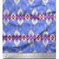 thumbnail image 1 of Soimoi Georgette Viscose Fabric Aztec Geometric Printed Craft Fabric by The Yard 42 Inch Wide, 1 of 3