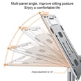 thumbnail image 3 of Maoww Book Stand Ergonomic Multifunctional Angle Adjustable Rotatable Replacement Desktop Tablet Laptop Bracket Rack Holder Type 2 Grey, 3 of 9