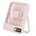 thumbnail image 2 of Abbracc Desk Fan Quiet Portable Rechargeable 5 Speeds Summer Cooling Fans Table Fan Mini Pink, 2 of 9
