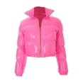 thumbnail image 4 of FOCUSNORM Femmes Juniors Mode Manches Longues Col Montant Vestes Matelassées Métalliques, 4 of 7
