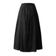 thumbnail image 5 of Pisexur Jupe Mode Femmes Printemps Été Ceinture Fermeture Éclair Taille Haute Uni Jupe Rétro Femmes Plissée Robe Femmes, 5 of 5