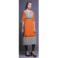 thumbnail image 3 of Bimba Printed Straight Kurtis For Women Panel Kurta Summer Tunic, 3 of 5