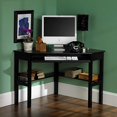 thumbnail image 5 of SEI Furniture Space Saving Corner Computer Slide Out Keyboard Tray Desk, Black, 5 of 5