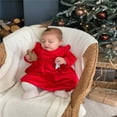 thumbnail image 2 of Toddler Baby Girls Christmas Dress Velvet Kids Long Sleeve Princess Party Dresses, 2 of 7