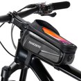 thumbnail image 1 of Waterproof Phone Mount Bags Front Frame Tube Bag with Touchscreen Phone Holder Case Cycling Bike Tool Storage Bag Pack, 1 of 7