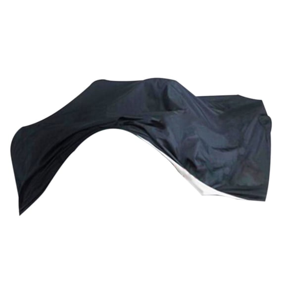 Housses de Voiture ATV 190T Abris de Véhicule Imperméables Poussière Pluie Housse de Voiture ATV Protecteurs Auvent Extérieur Argent Noir