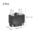 thumbnail image 2 of Unique Bargains Circuit Overload Protector 10A AC125/250V DC32V Automatic Reset Thermal Circuit Breaker 2pcs, 2 of 5
